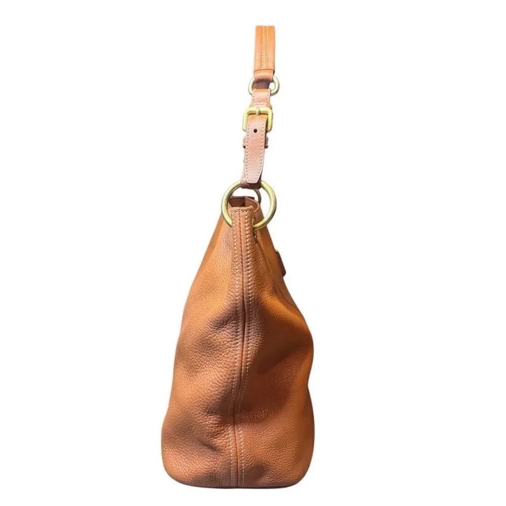 PRADA Tan Brown Vitello Daino Leather Hobo Bag - Picture 3 of 14